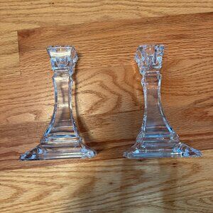 Tiffany Crystal Candlestick Holders